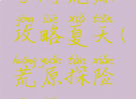 手游荒原攻略夏天(荒原探险攻略)
