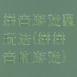 拼音游戏翻玩法(拼拼音的游戏)