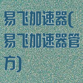 易飞加速器(易飞加速器管方)