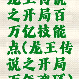 龙王传说之开局百万亿技能点(龙王传说之开局万年魂环)