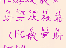 fc游戏俄罗斯方块秘籍(FC俄罗斯方块)